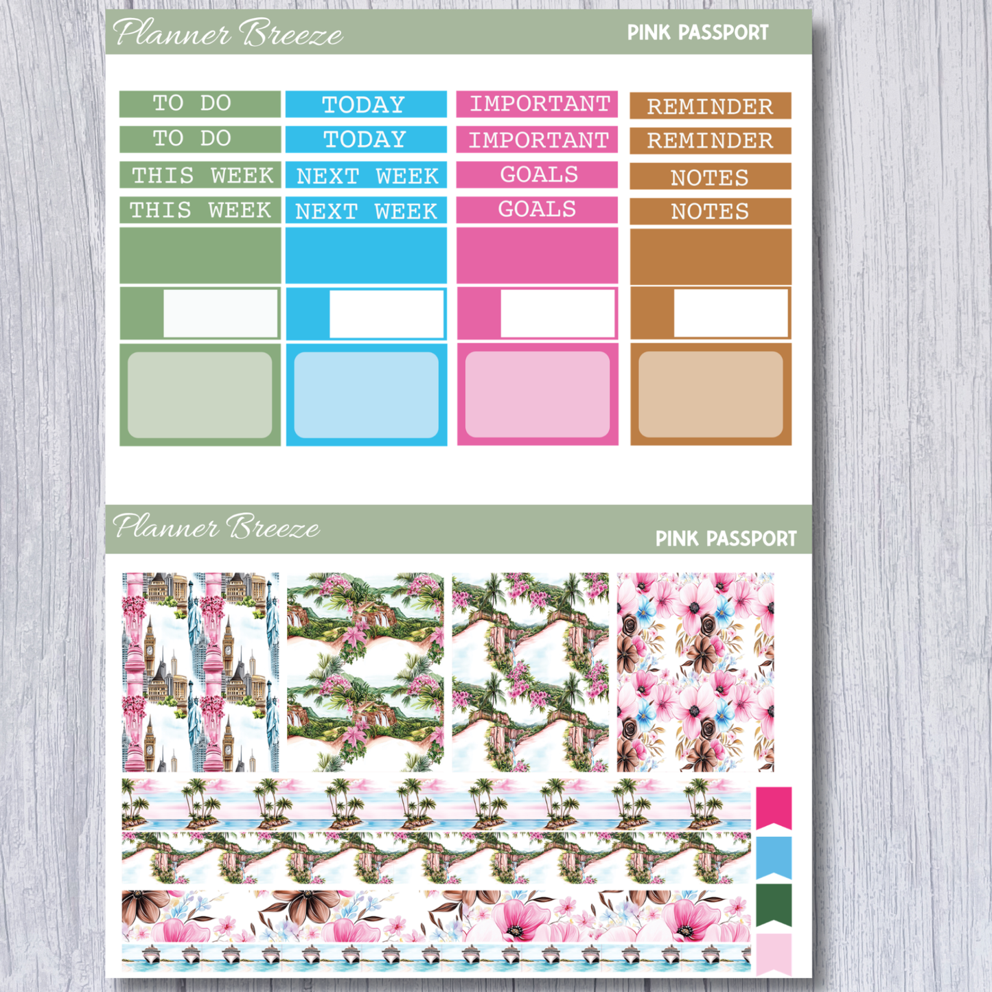 Pink Passport Mini-Weekly Kit