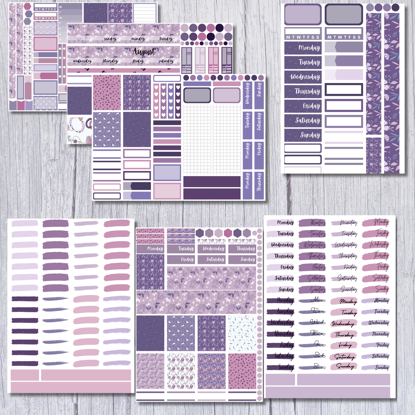 Purple Haze Functional Planner Bundle
