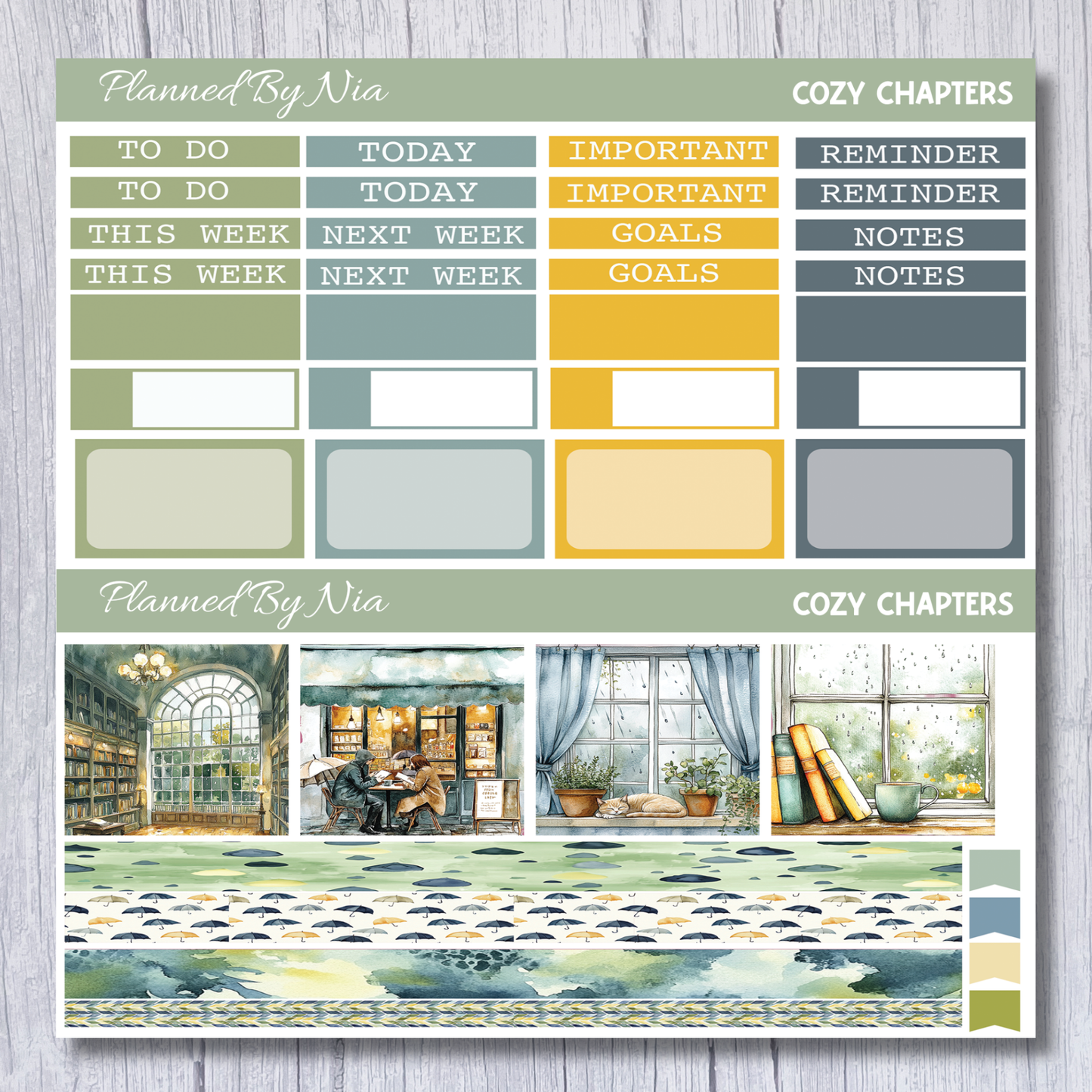 Cozy Chapters Full Weekly Sticker Kit