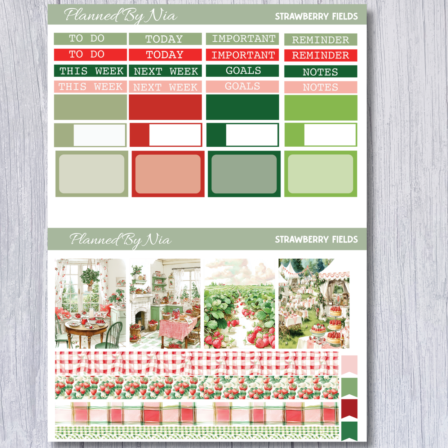 Strawberry Fields Mini Weekly Kit
