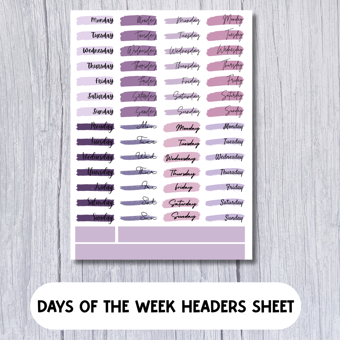 Purple Haze Functional Planner Bundle