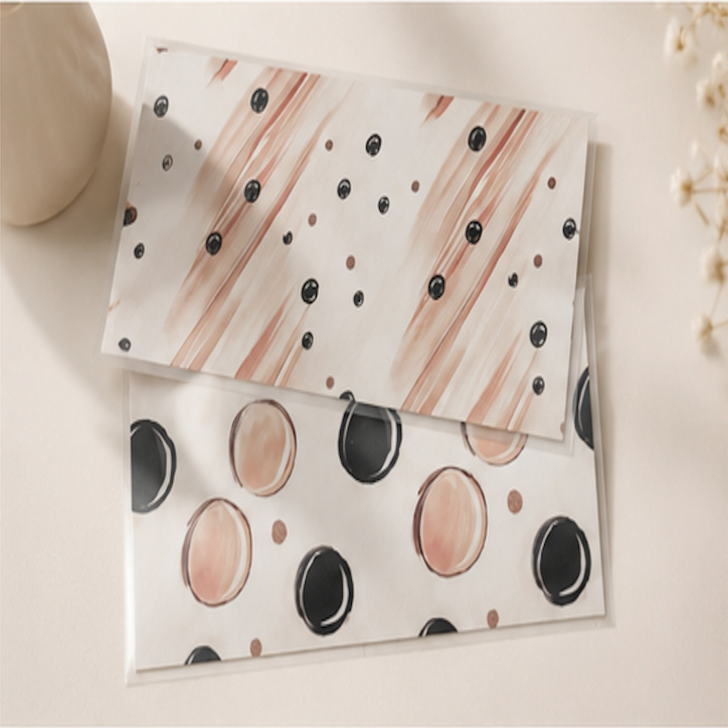 Blush Floral Laminated Cash Envelopes