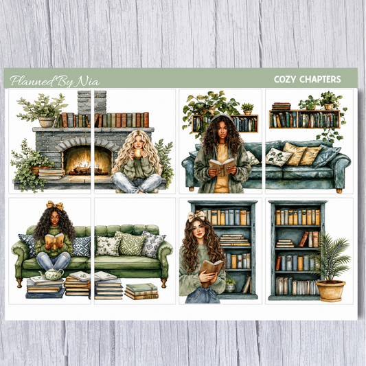 Cozy Chapters Scene Sticker Sheet
